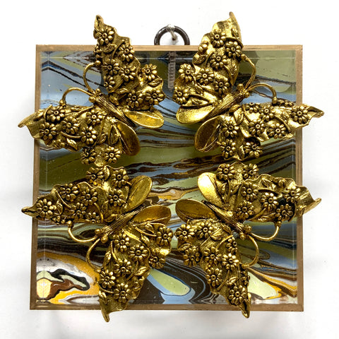 Acrylic Frame with Butterflies / Slight Imperfections (4