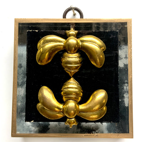 Acrylic Frame with Deco Bees on Coromandel / Slight Imperfections (3