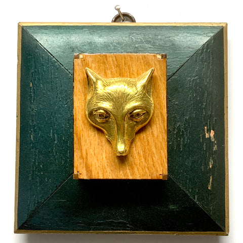 Painted Frame with Fox on Micro Mosaic Frame (5