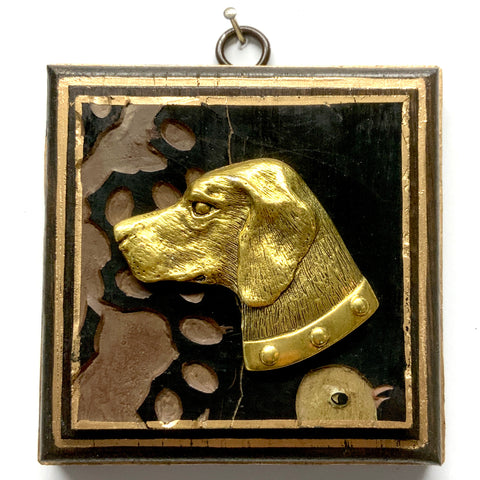 Wooden Frame with Stately Dog on Coromandel (4