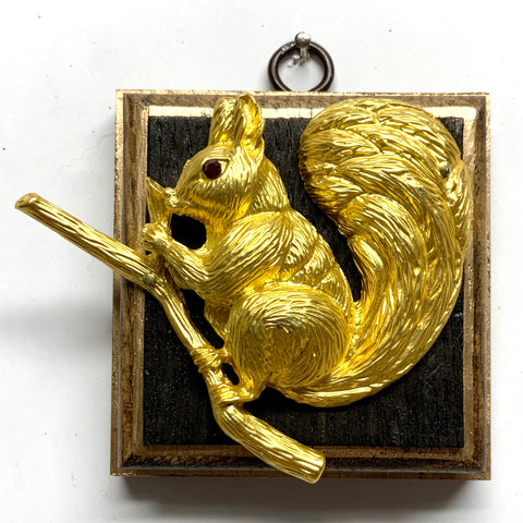 Bourbon Barrel Frame with Squirrel (3.25
