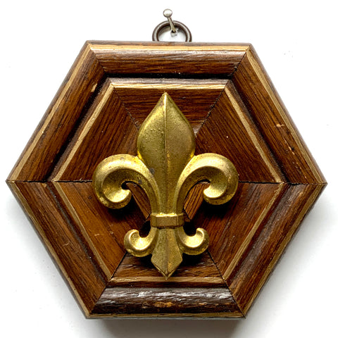 Wooden Frame with Fleur-de-lis (4.75