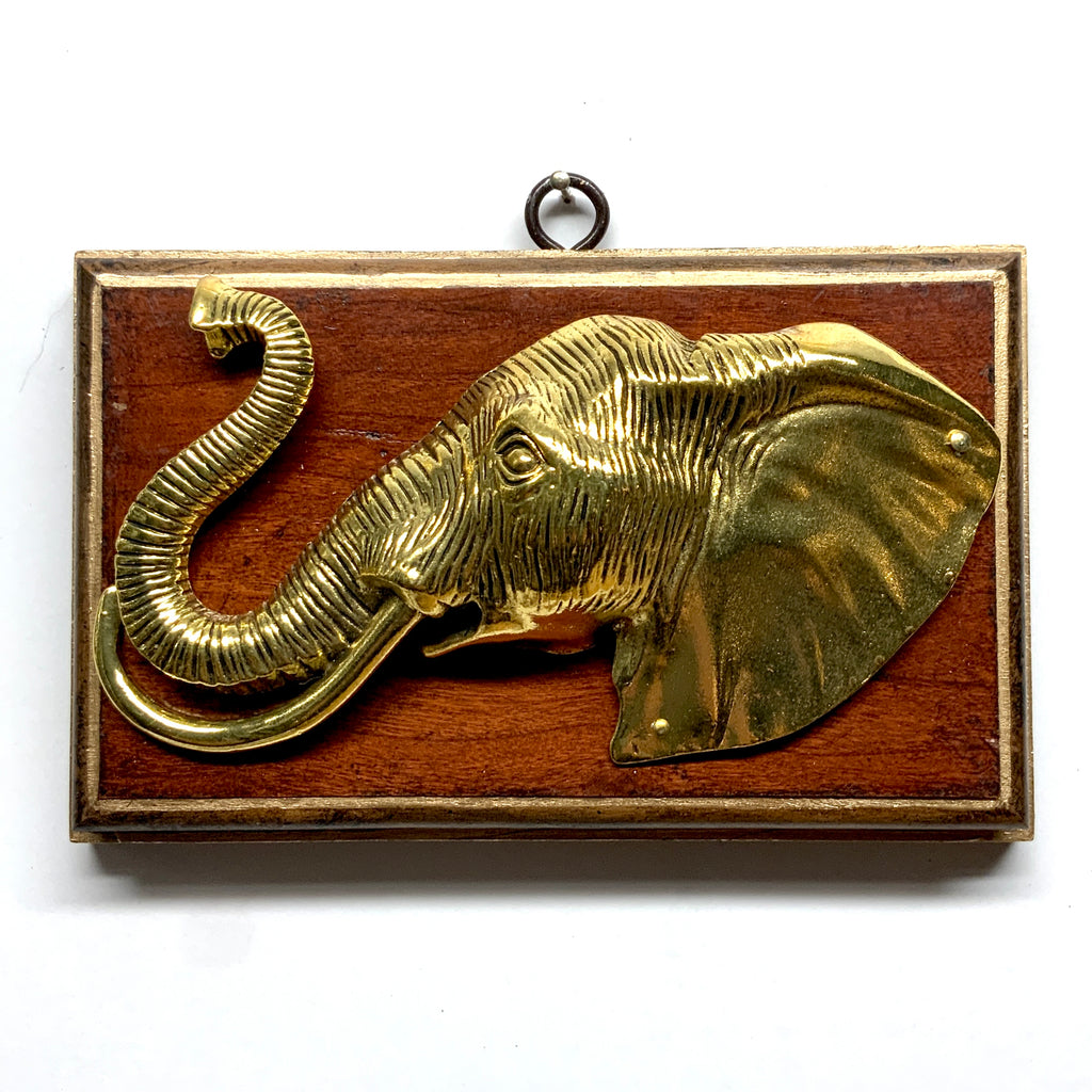Mahogany Frame with Elephant (6.25” wide)
