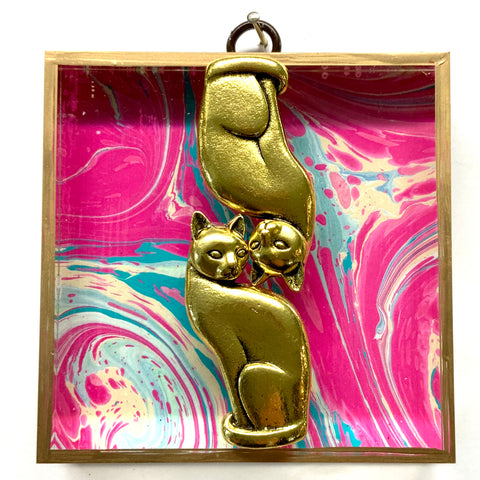 Acrylic Frame with Cats / Slight Imperfections (4