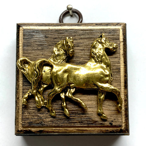 Wooden Frame with Horses (2.5” wide)