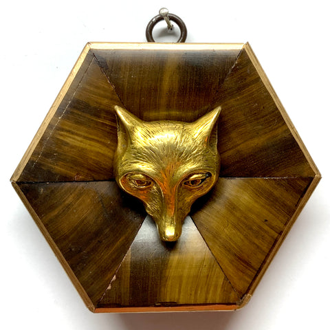 Burled Frame with Fox (4.25