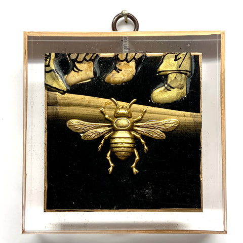 Acrylic Frame with Italian Bee on Coromandel / Slight Imperfections (4