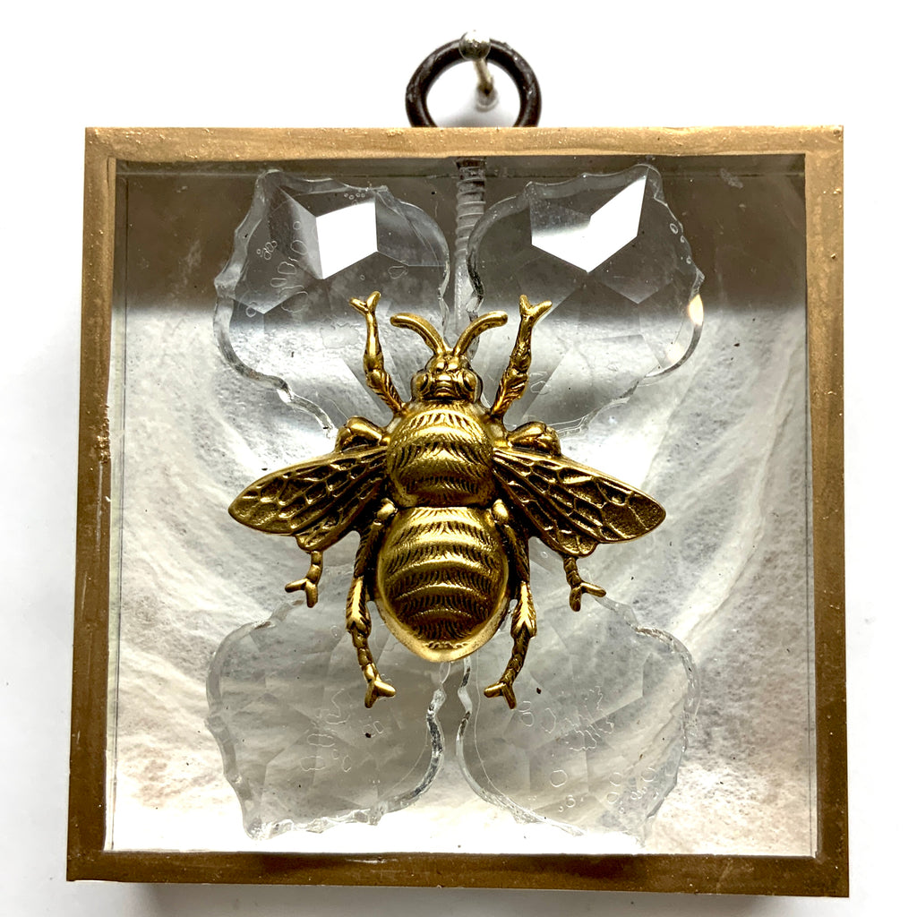Acrylic Frame with Grande Bee on Crystals / Slight Imperfections (3