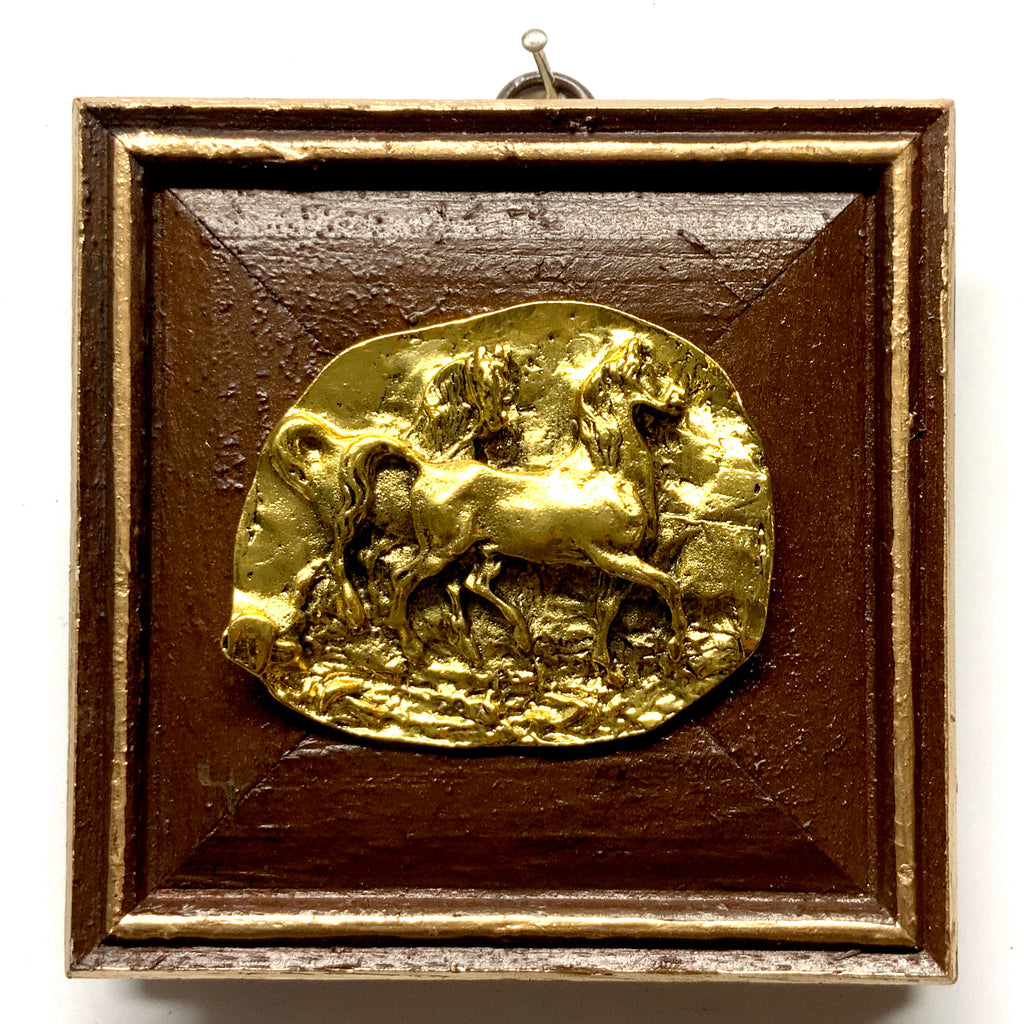 Wooden Frame with Horses (4.25