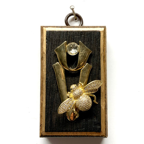 Bourbon Barrel Frame with Sparkle Bee on Brooch (2