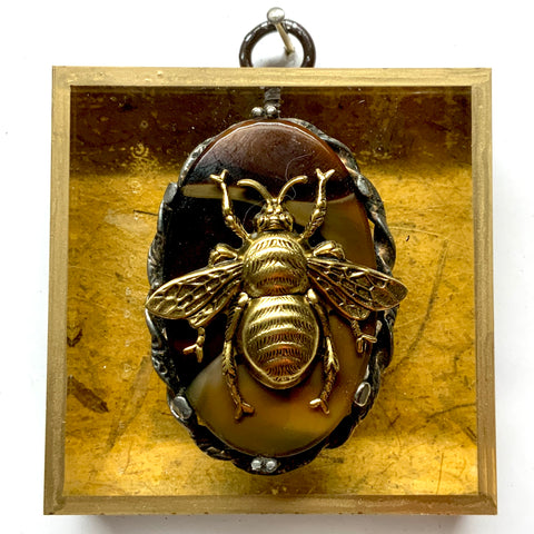 Acrylic Frame with Grande Bee on Brooch / Slight Imperfections (3