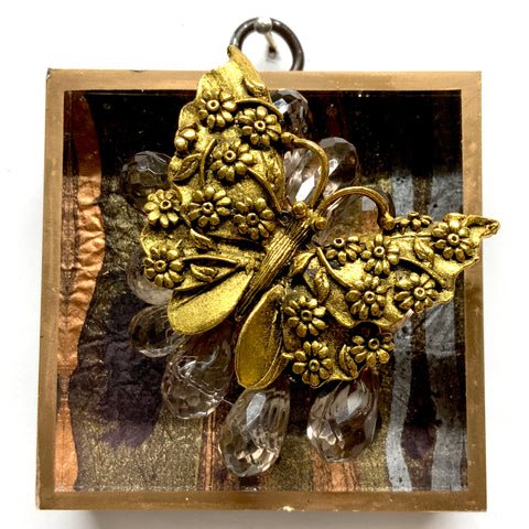 Acrylic Frame with Butterfly on Beads / Slight Imperfections (3