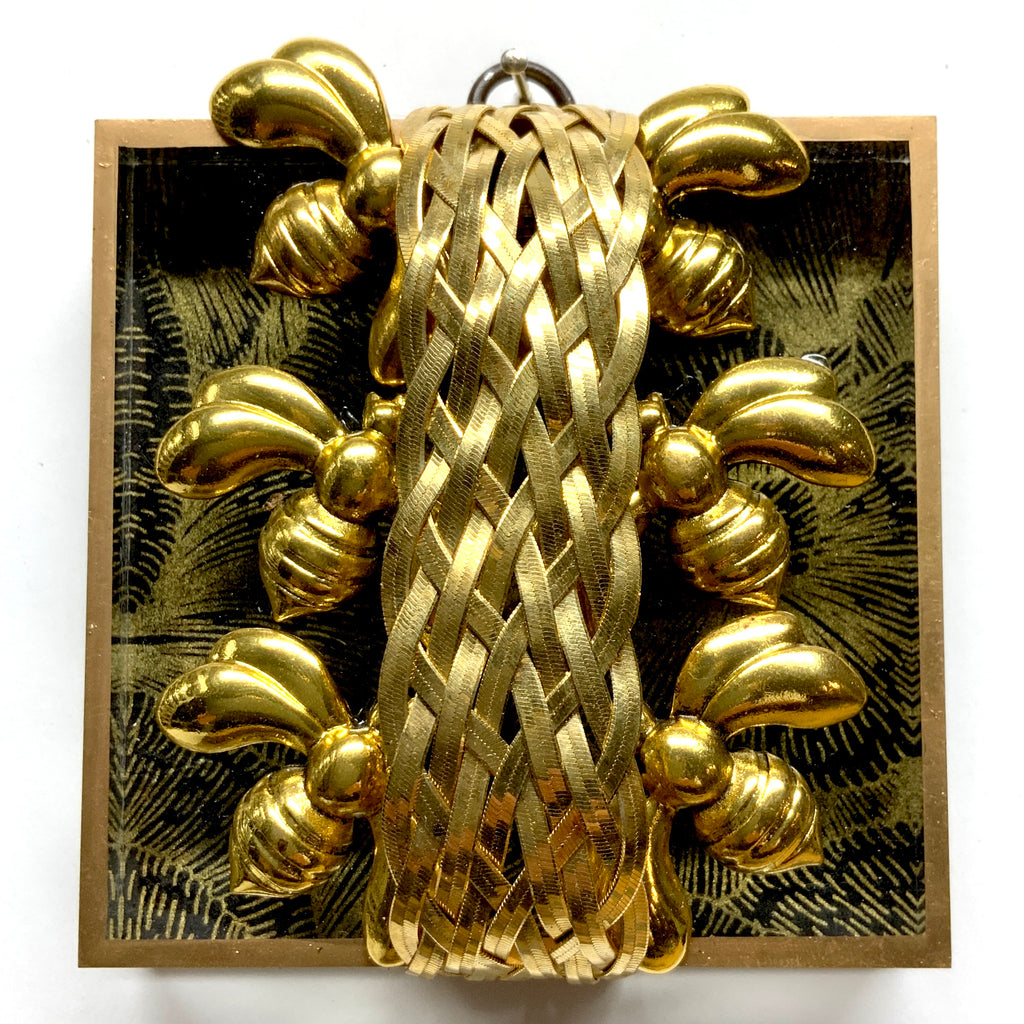 Acrylic Frame with Deco Bees on Bracelet / Slight Imperfections (4