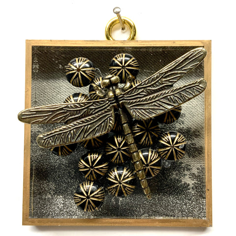 Acrylic Frame with Dragonfly on Beads / Slight Imperfections (3