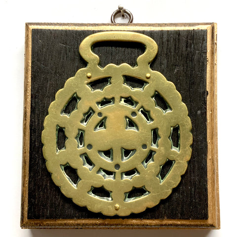 Bourbon Barrel Frame with Horse Brass (4.75