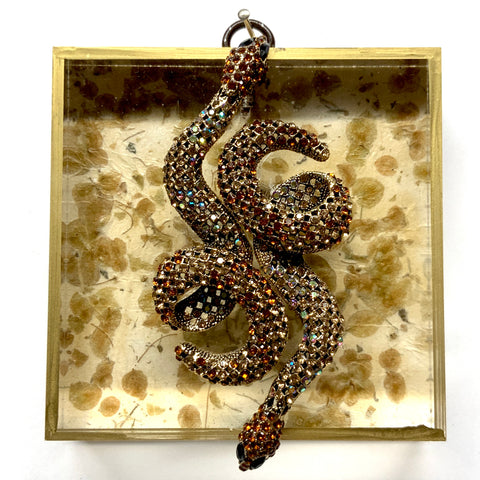 Acrylic Frame with Snakes on Mulberry Paper / Slight Imperfections (4