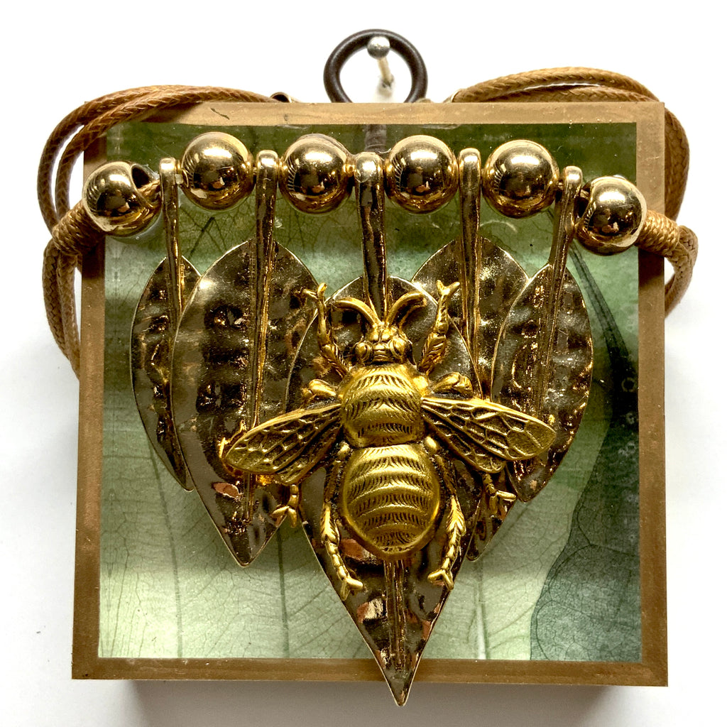 Acrylic Frame with Grande Bee on Necklace / Slight Imperfections (3