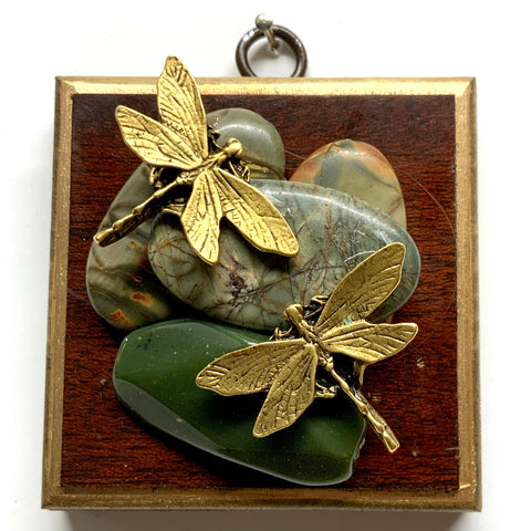 Wooden Frame with Dragonflies (3.25