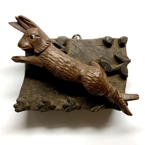 Modern Lacquered Frame with Cuckoo Clock Hare (5.25
