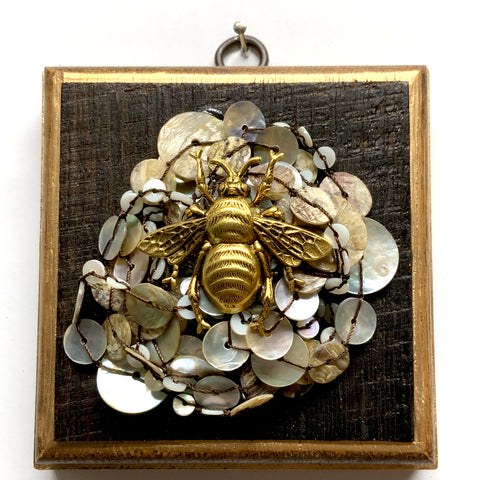 Bourbon Barrel Frame with Grande Bee on Necklace (4