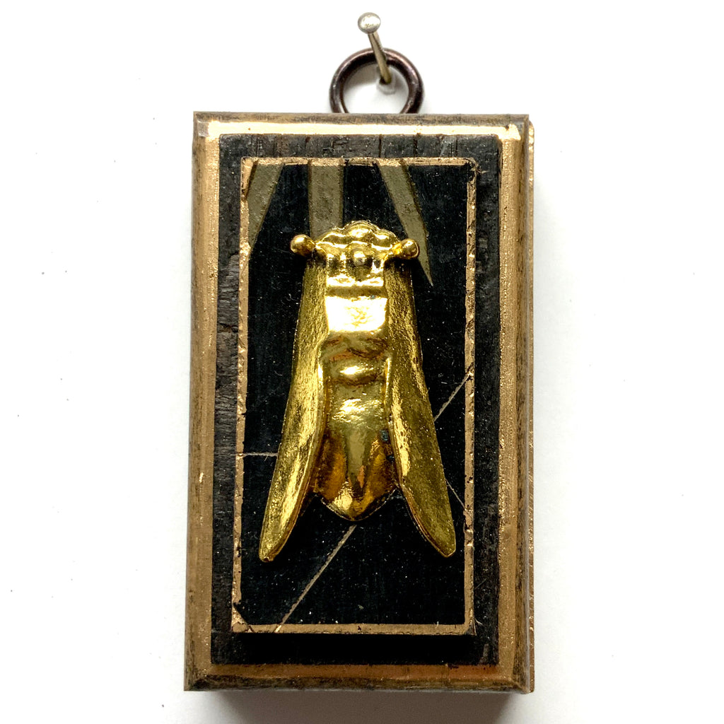 Bourbon Barrel Frame with Cicada on Coromandel (2