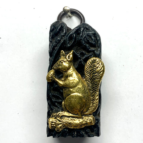 Wooden Block Frame with Squirrel (1” wide)