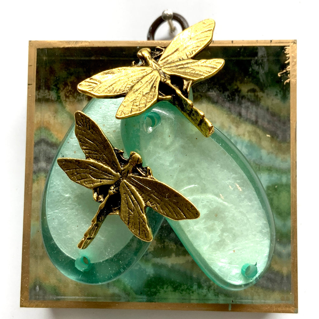 Acrylic Frame with Dragonflies / Slight Imperfections (3