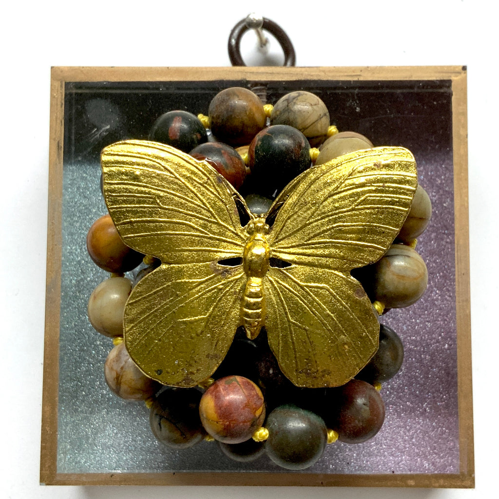 Acrylic Frame with Butterfly on Necklace / Slight Imperfections (3