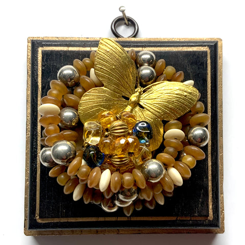 Wooden Frame with Butterfly on Necklace (4