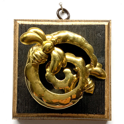 Bourbon Barrel Frame with Deco Bees on Brooch (4
