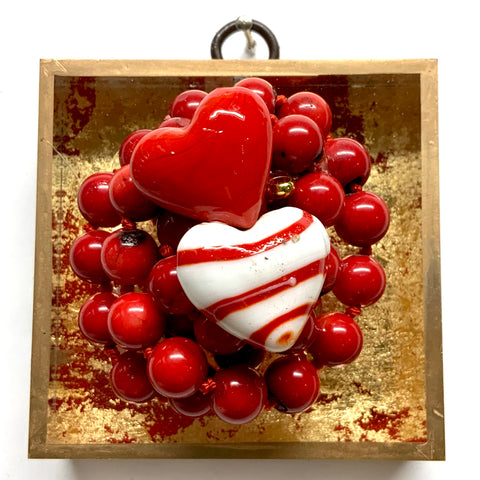 Acrylic Frame with Hearts on Necklace / Slight Imperfections (3