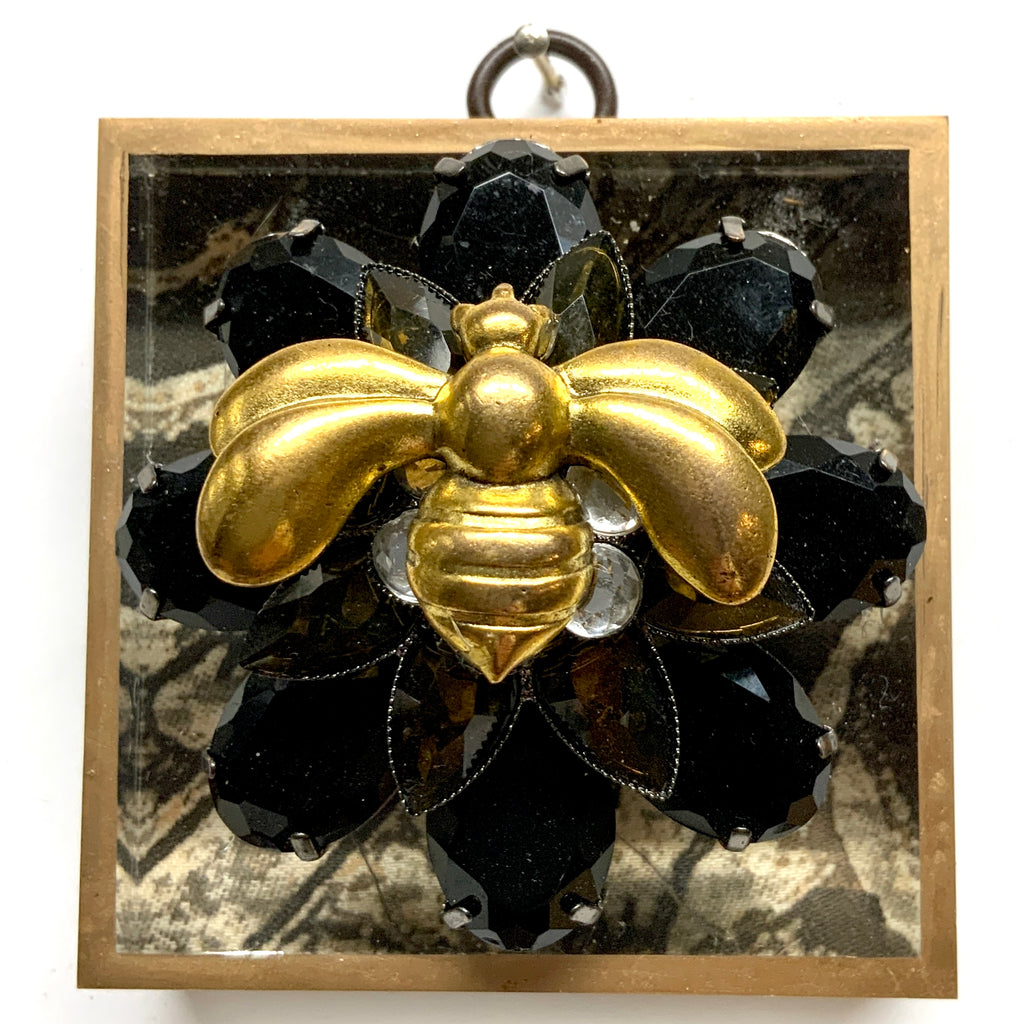 Acrylic Frame with Deco Bee on Brooch / Slight Imperfections (3