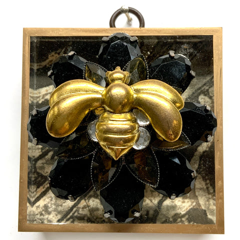 Acrylic Frame with Deco Bee on Brooch / Slight Imperfections (3