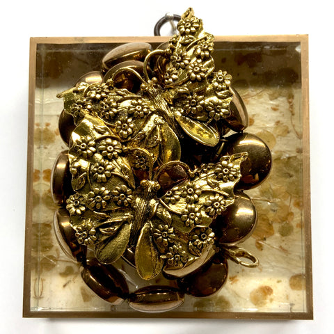 Acrylic Frame with Butterflies on Necklace / Slight Imperfections (4