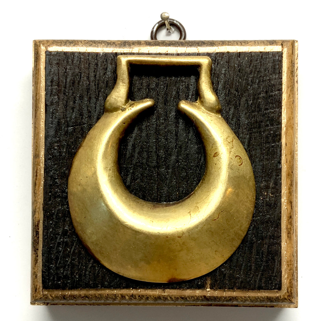 Bourbon Barrel Frame with Horse Brass (3.75