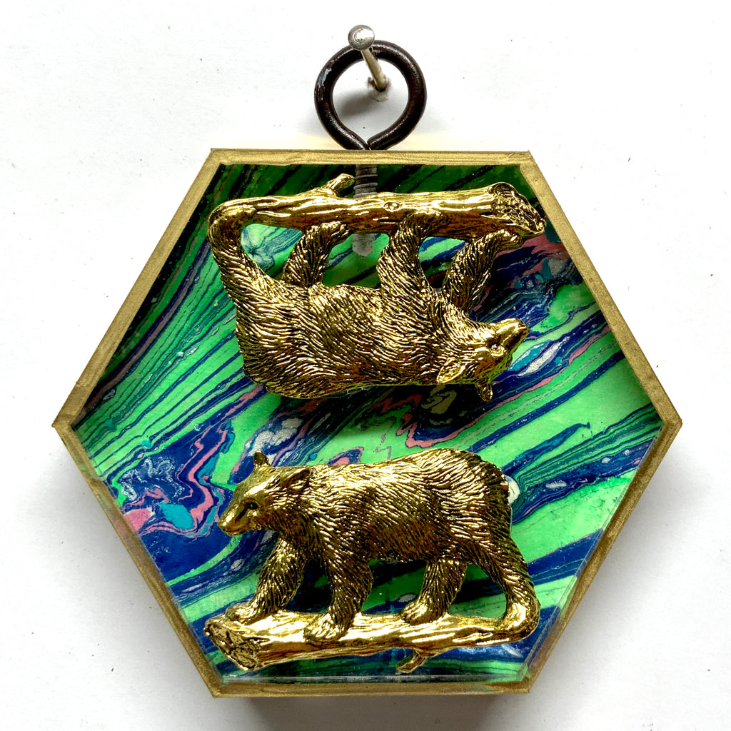 Acrylic Frame with Bears / Slight Imperfections (3.25