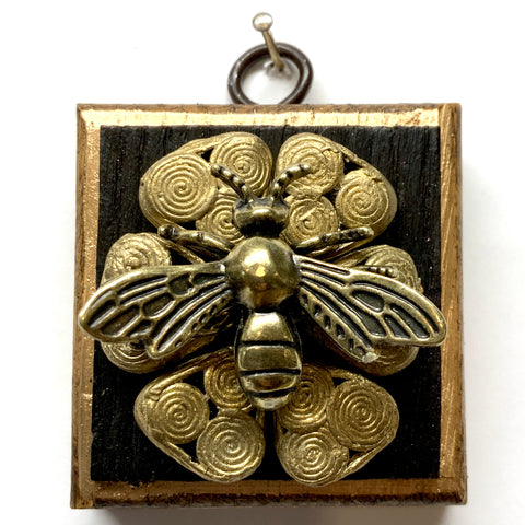 Bourbon Barrel Frame with Bee on Beads (2.5