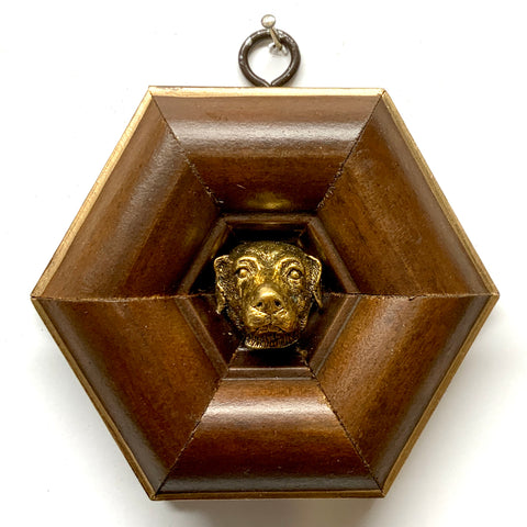 Wooden Frame with Dog (4.25