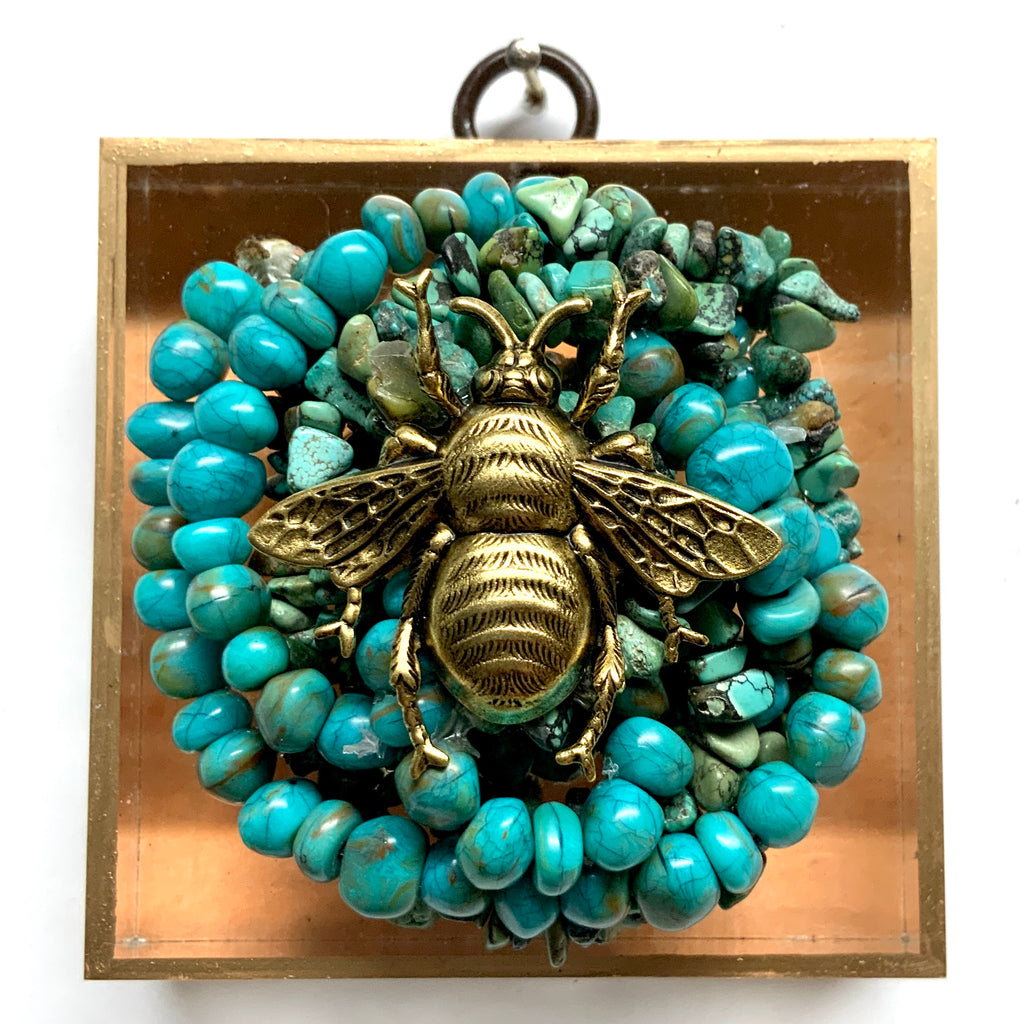 Acrylic Frame with Grande Bee on Necklace / Slight Imperfections (3