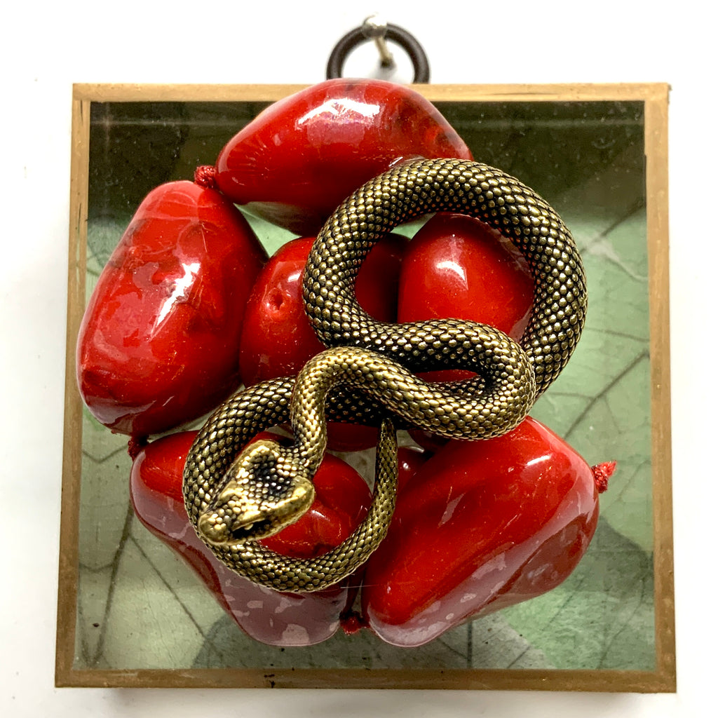 Acrylic Frame with Snake on Necklace / Slight Imperfections (3