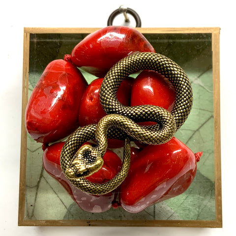 Acrylic Frame with Snake on Necklace / Slight Imperfections (3