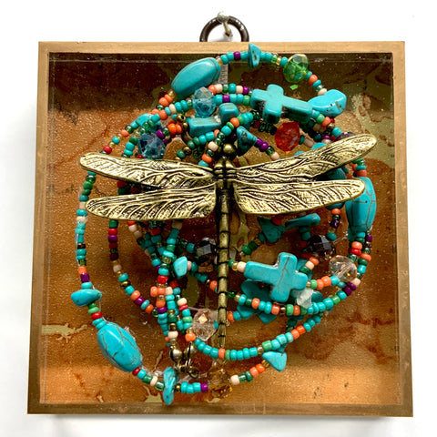 Acrylic Frame with Dragonfly on Necklace / Slight Imperfections (4