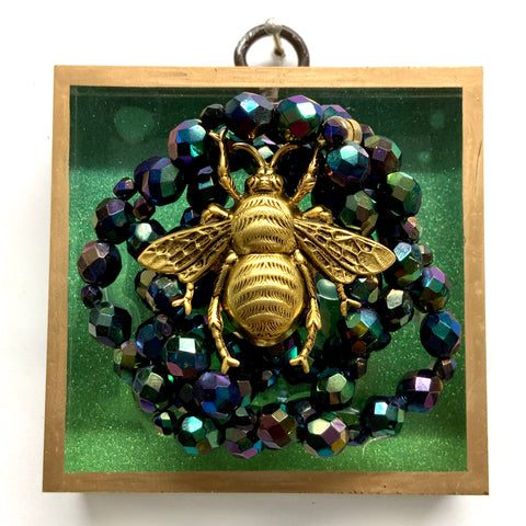 Acrylic Frame with Grande Bee on Necklace / Slight Imperfections (3