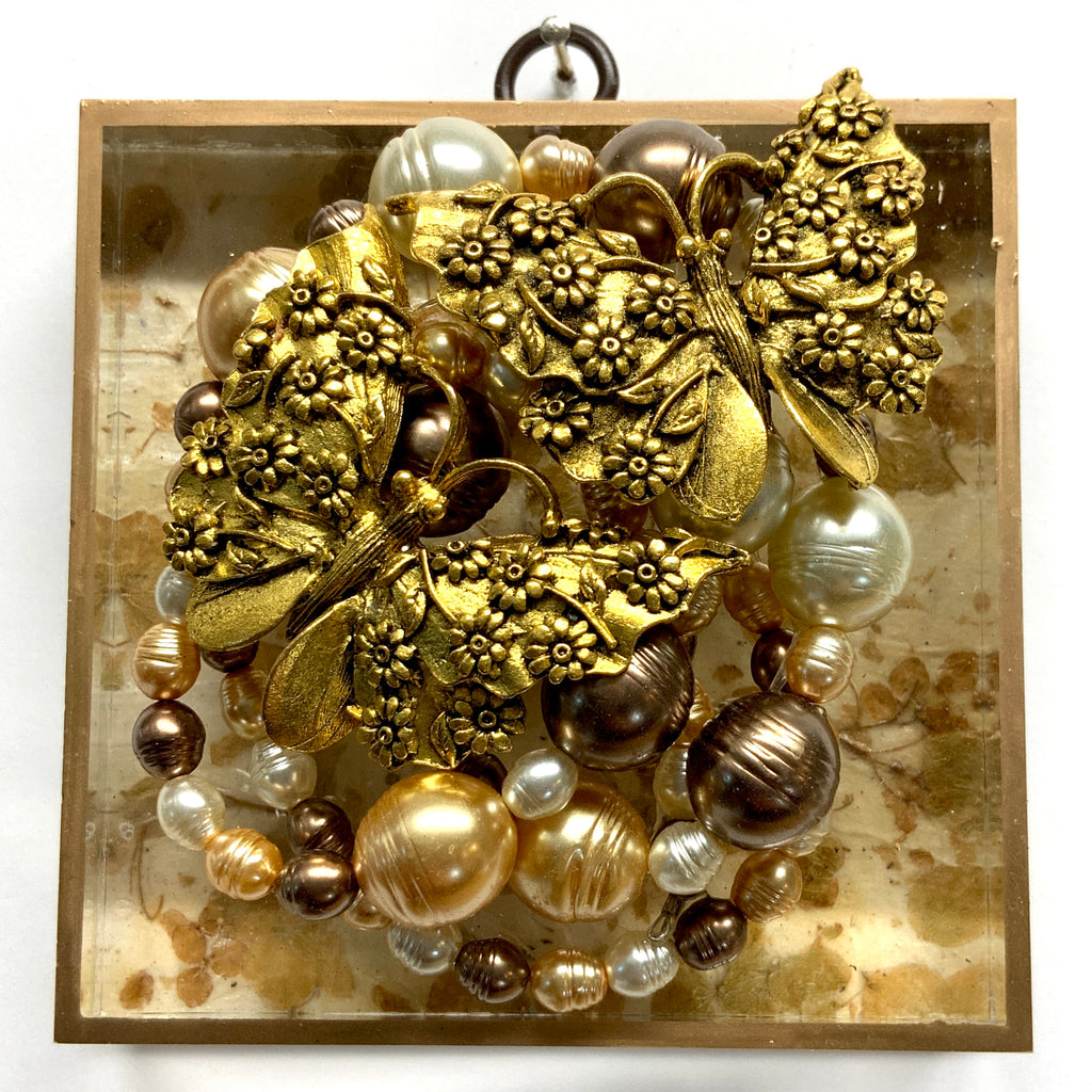 Acrylic Frame with Butterflies on Necklace / Slight Imperfections (4