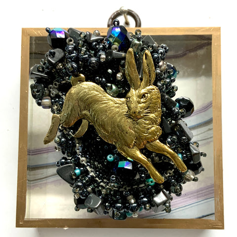 Acrylic Frame with Hare on Necklace / Slight Imperfections (3