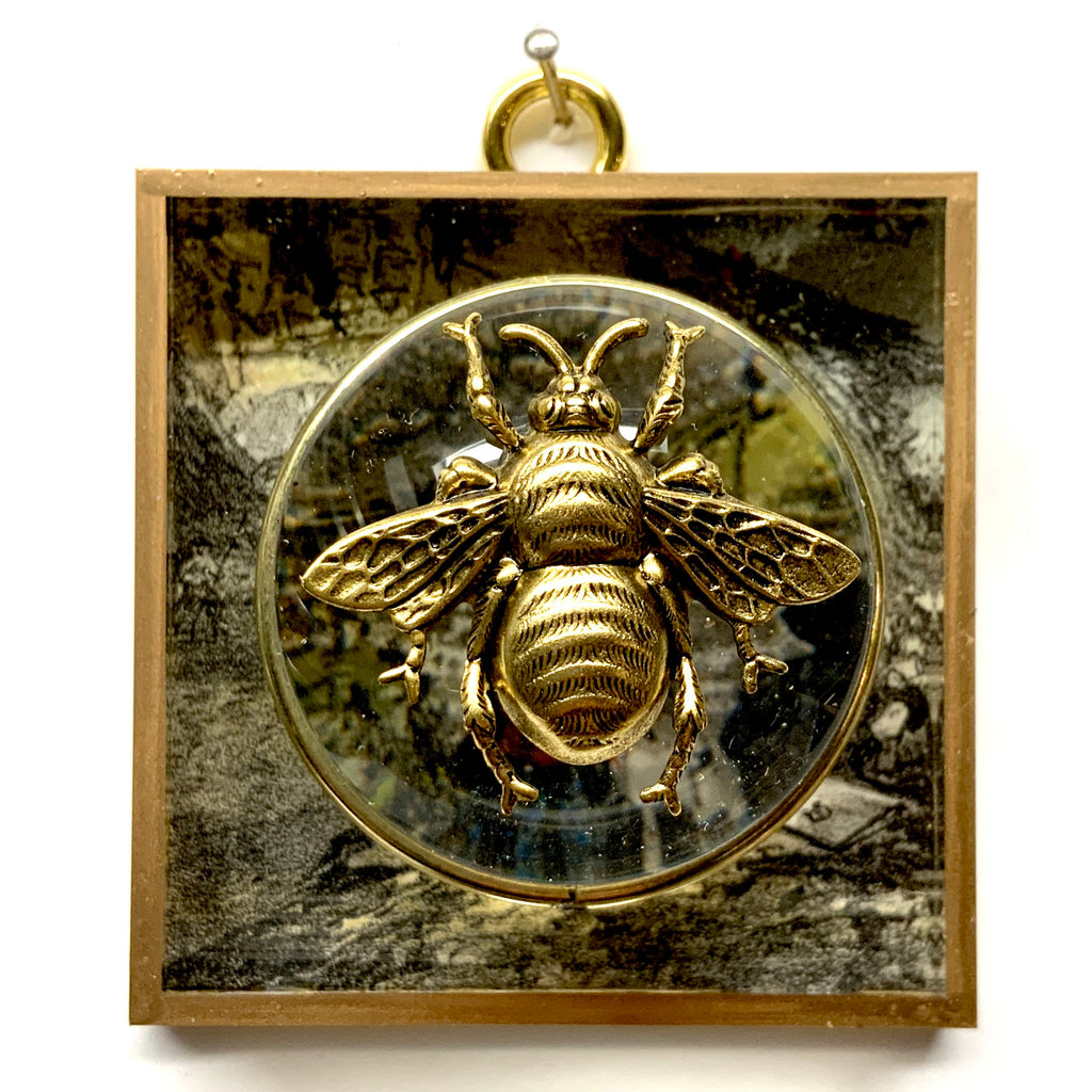 Acrylic Frame with Grande Bee on Acrylic Dome / Slight Imperfections (3