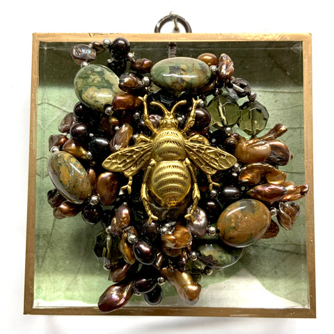 Acrylic Frame with Grande Bee on Necklace / Slight Imperfections (4