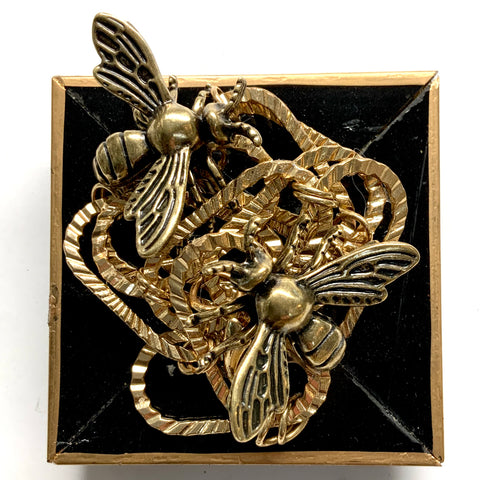 Modern Lacquered Frame with Bees on Necklace (3