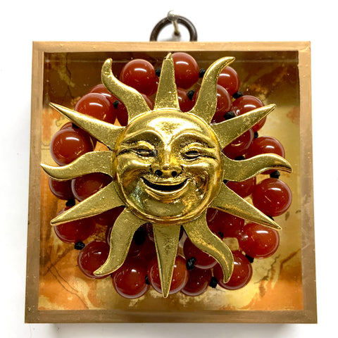 Acrylic Frame with Sun on Necklace / Slight Imperfections (3