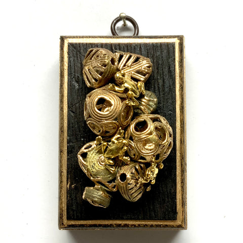 Bourbon Barrel Frame with Frogs on Beads (2.25” wide)